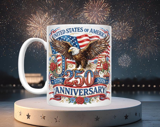 USA 250th Anniversary Mugs (12 variations)