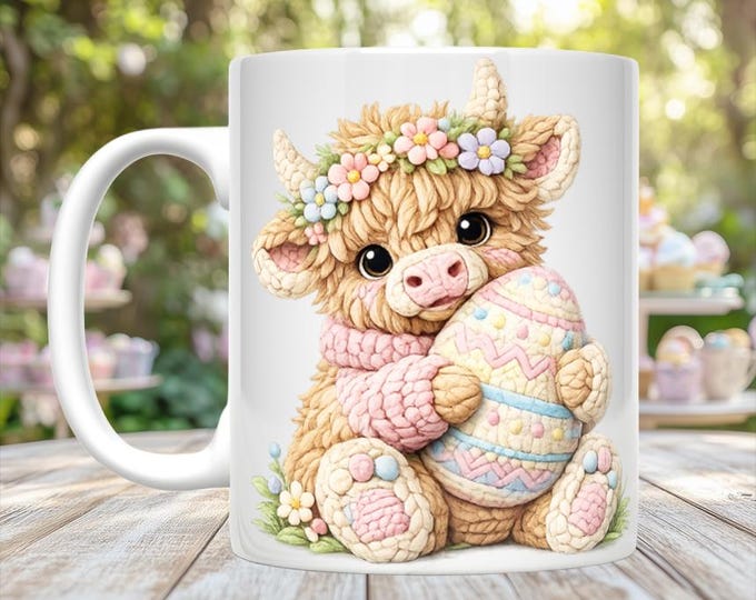 Knitted Image Easter Animal Mugs (12 styles)