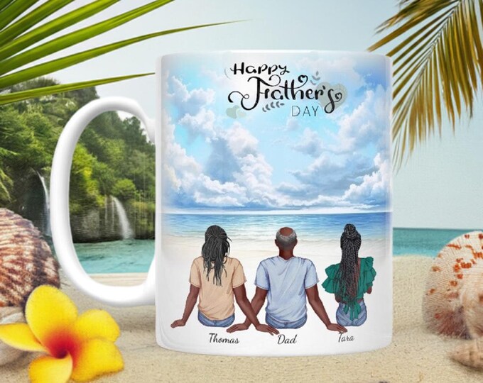 Father with Grown Children Customizable Father's Day Mug