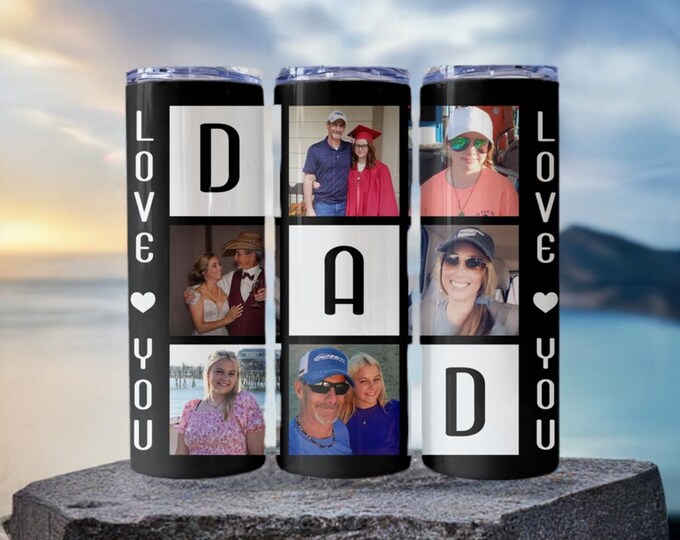Love You Dad Picture Tumbler