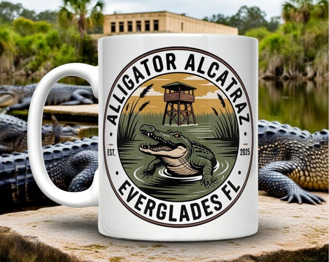 Alligator Alcatraz Seal Mug 1
