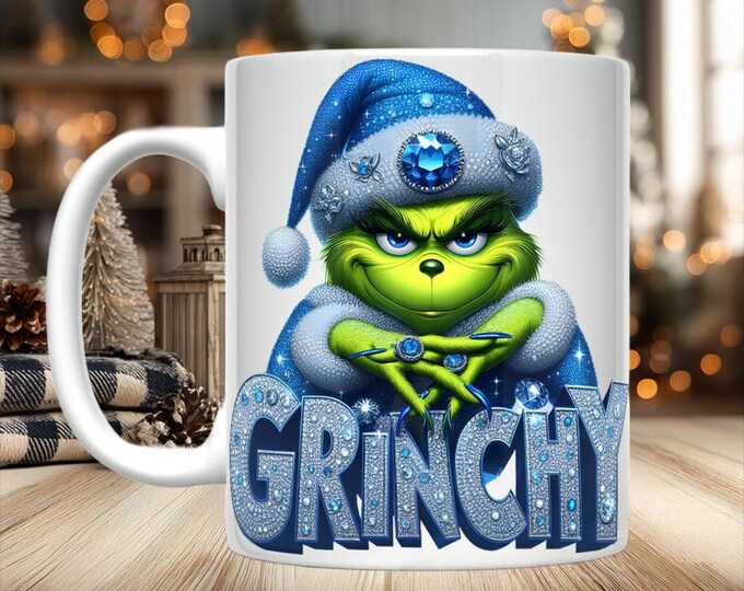 Purple or Blue Grinchy Mugs