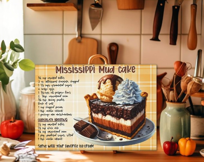 Dessert Recipe Glass Cutting Boards (10 designs)