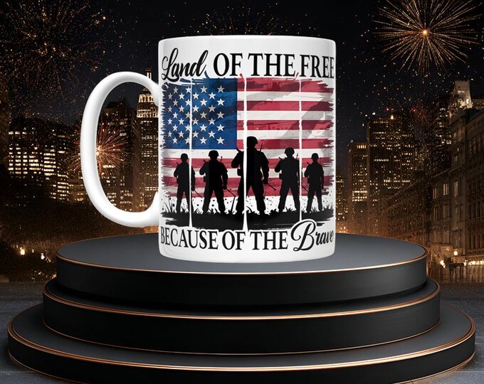 Land of the Free Because of the Brave Mug