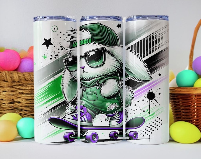 Skater Bunny Tumblers (6 colors)
