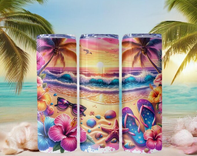 Beach Scene Tumblers (5 styles)
