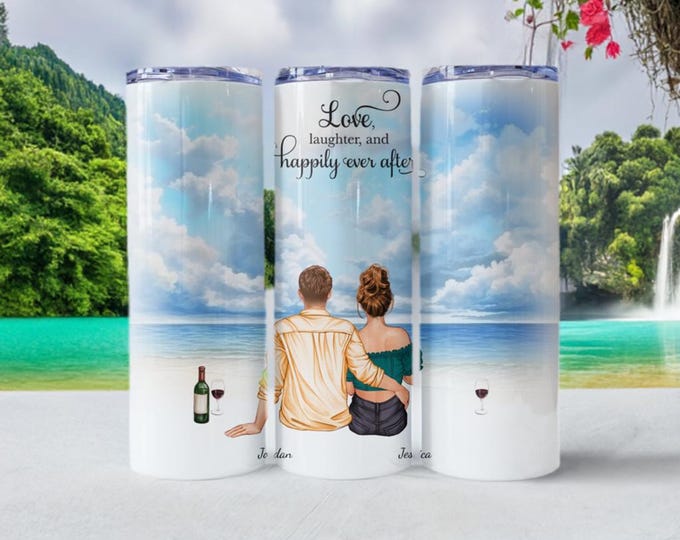 Couple in Love Customizable Tumbler