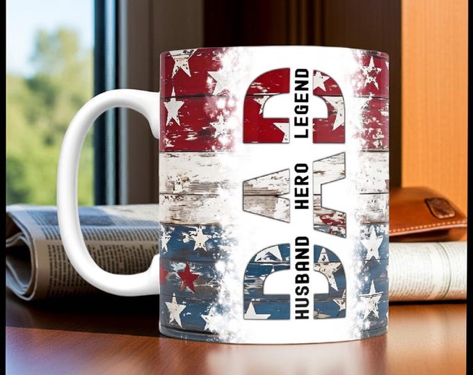 Dad Husband Hero Legend Mug
