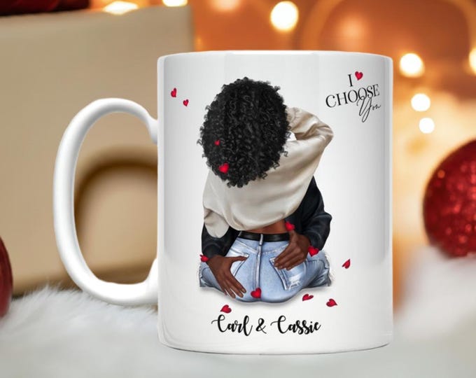 Valentine's Day Couple Customizable Mug