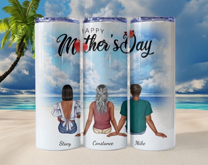 Mother's Day Customizable Tumbler with Grown Children