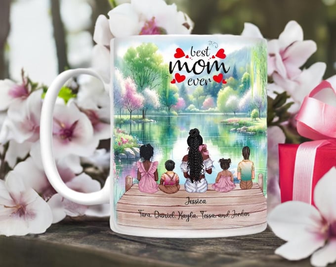 Mother and Children plus Newborn Customizable Mother's Day Mug