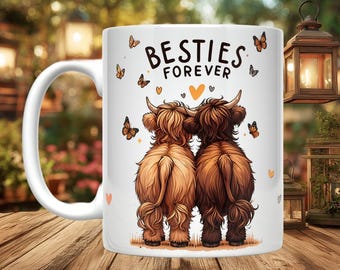 Besties Highland Cow Mug