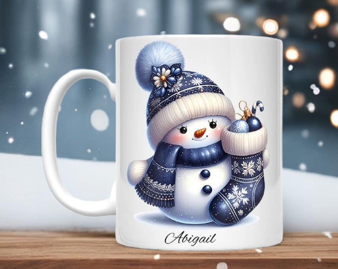 Personalized Snowman/Snowwoman Mug (30 designs)