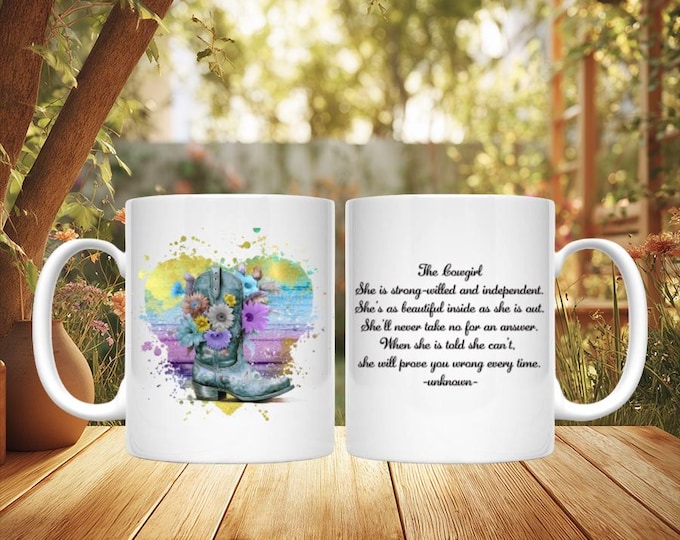 Cowgirl Boots and Quotes Mug