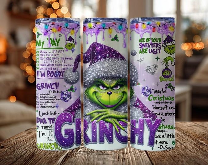 Purple Grinch Tumbler
