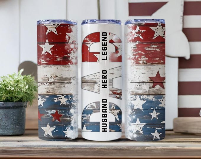 Dad Husband Hero Legend Tumbler