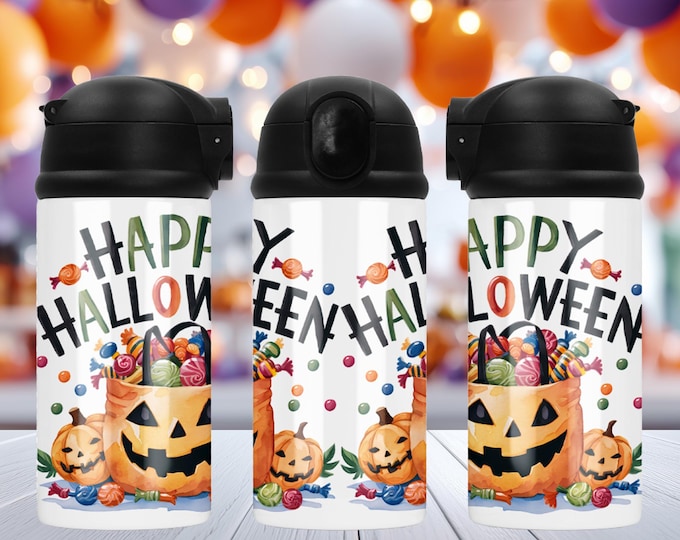 Halloween 12 oz Water Bottles (10 styles)