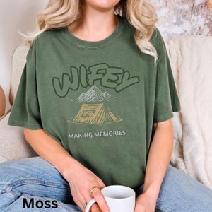 Hubby Camping T-Shirt: Comfort Colors Honeymoon Gift