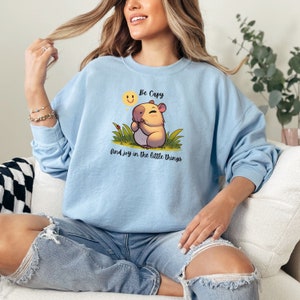 Capybara Crewneck Sweatshirt: Inspirational Animal Lover Gift