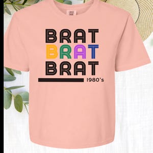 Brat 1980&#39;s Boxy Tee: Retro Comfort Colors T-Shirt