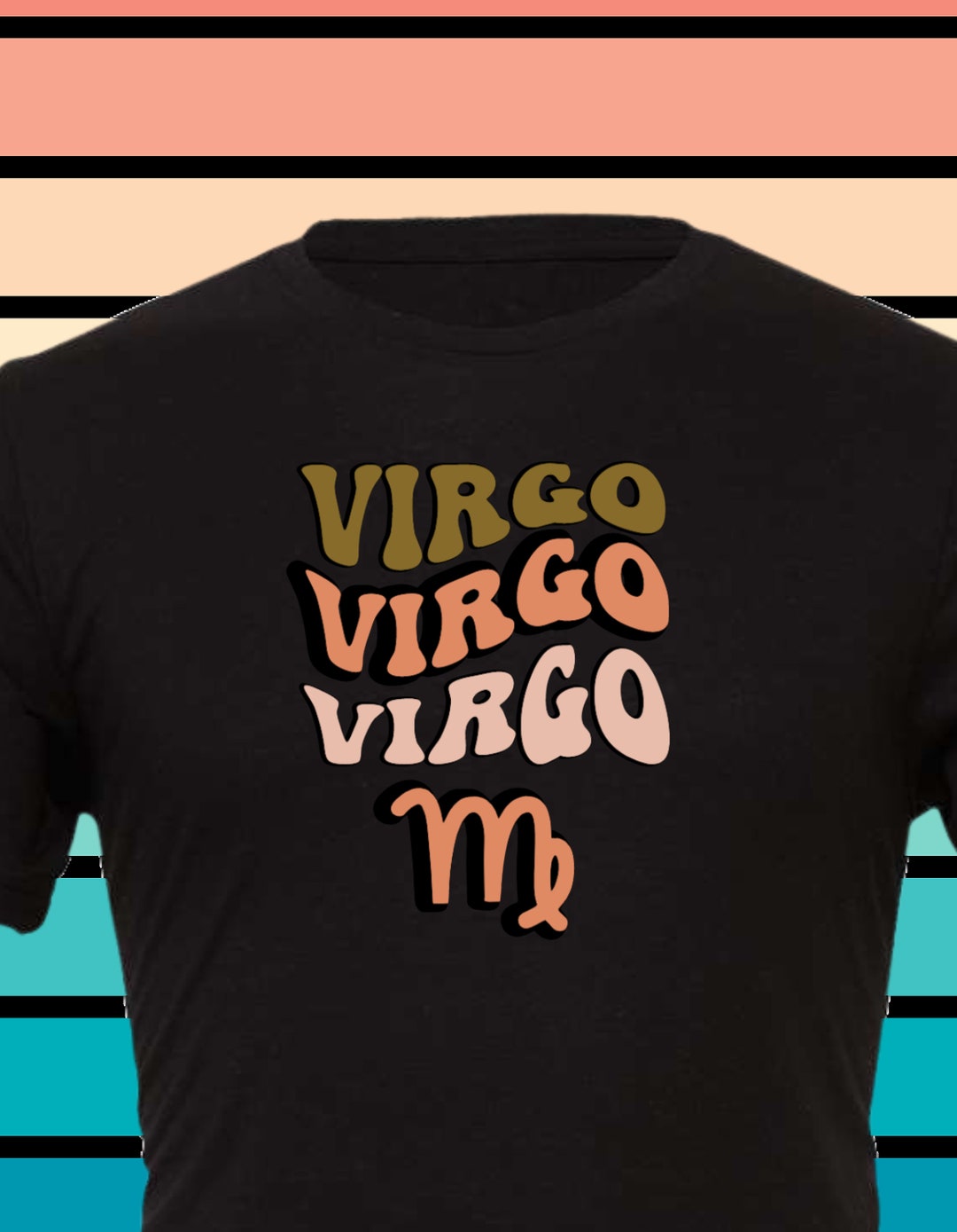 Virgo Retro Zodiac Design With Maiden Symbol Bella Canvas T shirt 5 virgo-retro-zodiac-design-with-maiden-symbol-bella-canvas-t-shirt-5