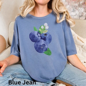 Blueberry Graphic Tee: Comfort Colors Ring-Spun Cotton Shirt