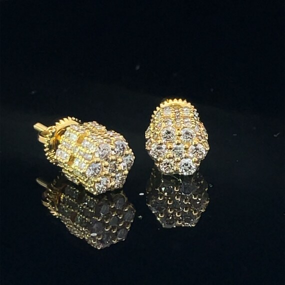 10K Side Buzz Down Yellow Gold With 0.88ct Natural Diamond
