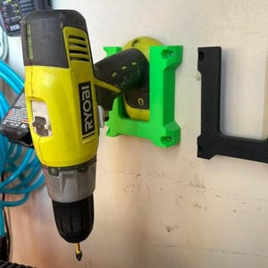 Ryobi Power Drill Tool 18V Wall Mount Holder