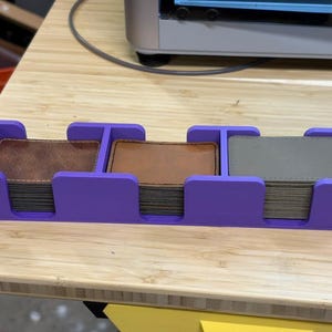 3x2 Leather Patch Storage Organizer – Holds 60+ Engravable Patches