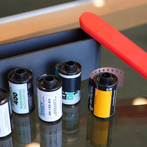 Analog 35mm Film Canister Holder – Holds 5 Rolls of 35mm Film