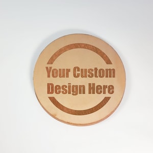 Personalized Engraved Wood Coasters - Set of 4, Great Gifts, Monogram Coasters, Logo Coasters, Wedding Favors, or create your own design.