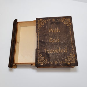 Boîte à livres personnalisée en bois, Boîte de rangement en forme de livre, Décoration de table basse, Boîte à livres décorative