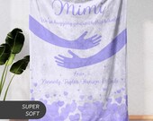 Custom Mimi Blanket With Kids Names, Personalized Mimi Hug Blanket Gift for Grandma Mothers Day Christmas Valentines Day Gift from Grandkids
