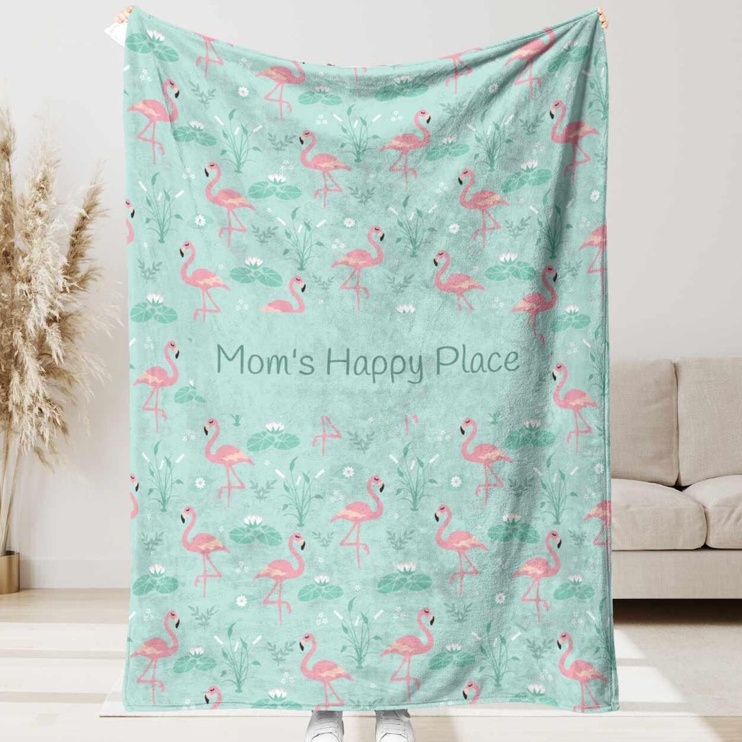 Cute Flamingo Quilted Blanket NCU0VL560