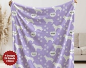 Dog Blanket, Personalized Pet Blanket, Dog Face Blanket, Dog Name Blanket, Gift for Dog Lover, New Puppy Gift, Puppy Blanket Custom Pet Gift