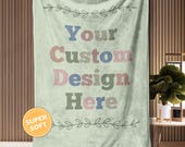Custom Logo Blanket Personalized Business Blanket Appreciation Gift for Coworker, Family Picture Gift Retirement Blanket Gift, Birthday Gift