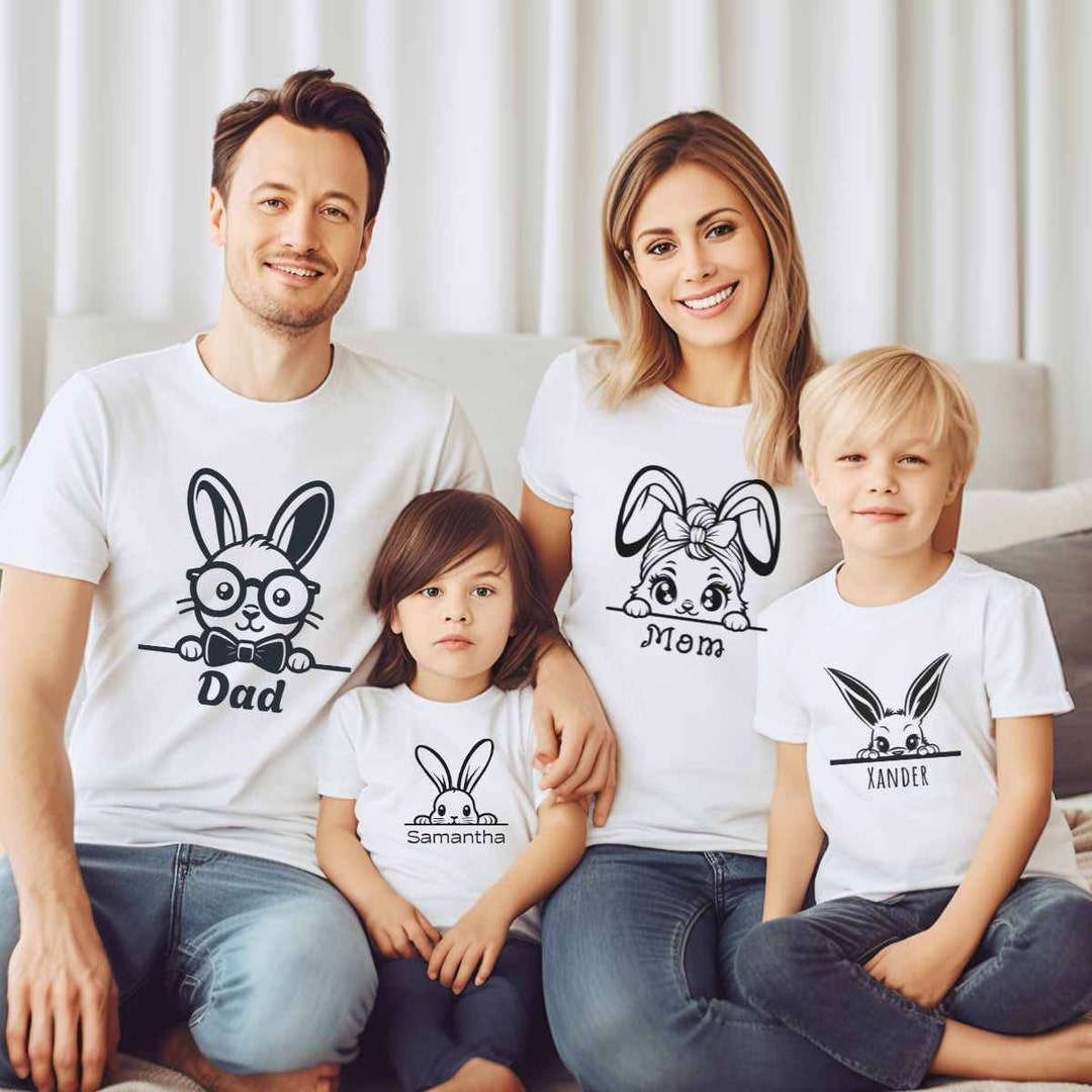 Easter Family Shirts, Easter Bunny Family Matching Shirt, Kids Easter Shirt, Easter Custom