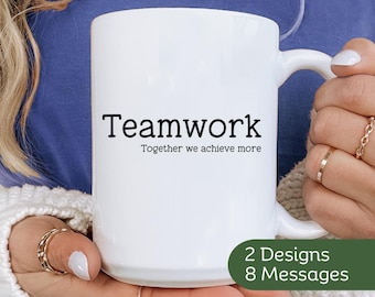 Gift for Employees Best Team Ever Mug, Bulk Corporate Gift Staff Appreciation Gift Coworker Custom Thank You Funny Coffee Teamwork Mug