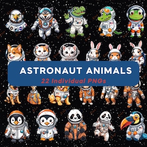Animales astronautas - Imágenes PNG