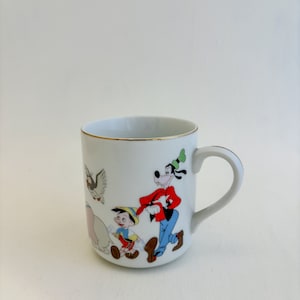 Vintage Walt Disney World Mug - Mickey Mouse, Dumbo, Goofy, Pinocchio, Thumper, Donald Duck, Pluto image 8