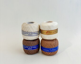 4 Spools of Vintage Coats & Clark's Darning Cotton Thread