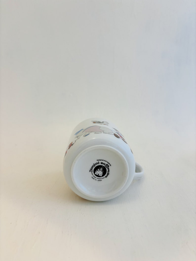 Vintage Walt Disney World Mug - Mickey Mouse, Dumbo, Goofy, Pinocchio, Thumper, Donald Duck, Pluto image 4