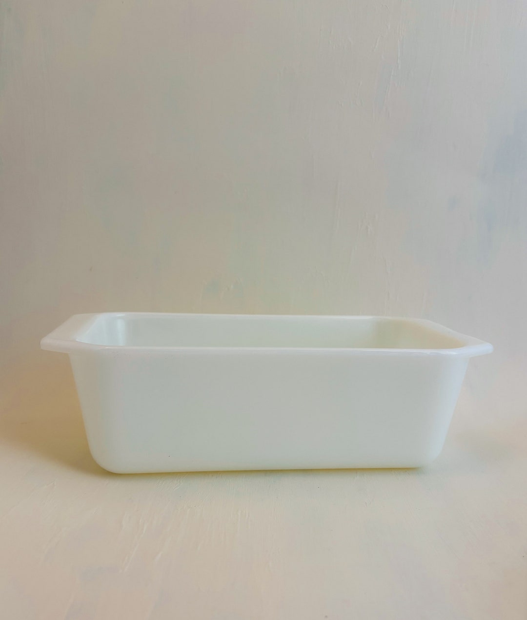 Vintage Pyrex Milk Glass Loaf Pan 9x5x3 215B Etsy