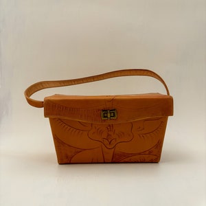 Cartera de cuero vintage de las estrellas de cine de Hollywood