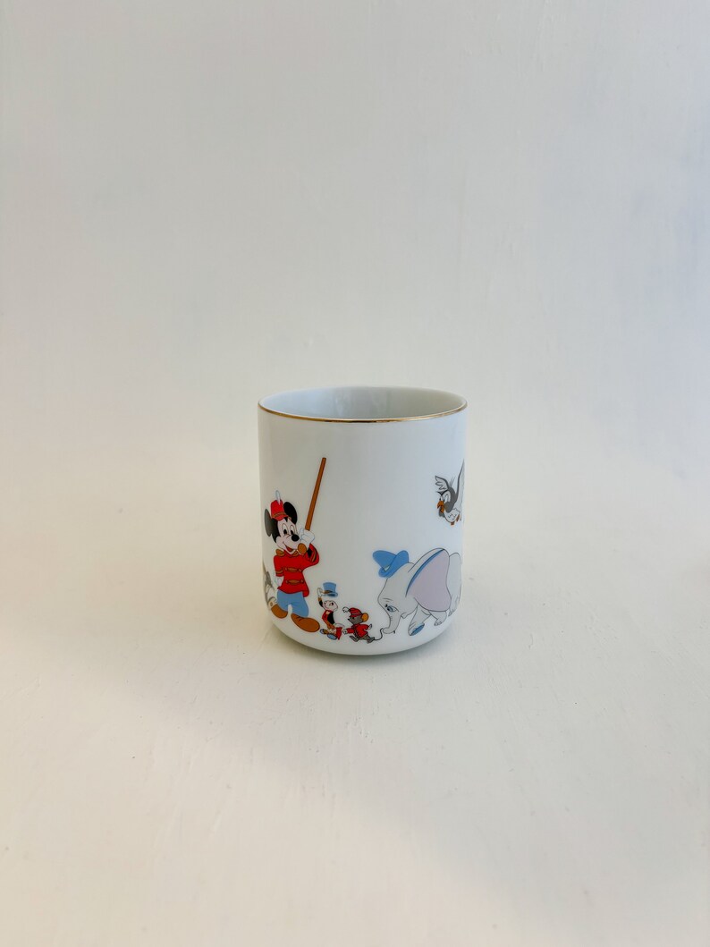 Vintage Walt Disney World Mug - Mickey Mouse, Dumbo, Goofy, Pinocchio, Thumper, Donald Duck, Pluto image 2