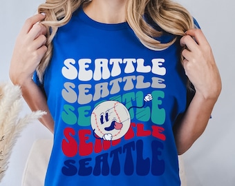 Retro Seattle Baseball Shirt, Seattle Shirt, Seattle Gift, Baseball Lover Gift, Mariners Shirt, Baseball Shirt, Mariners Fan, Gift for Her