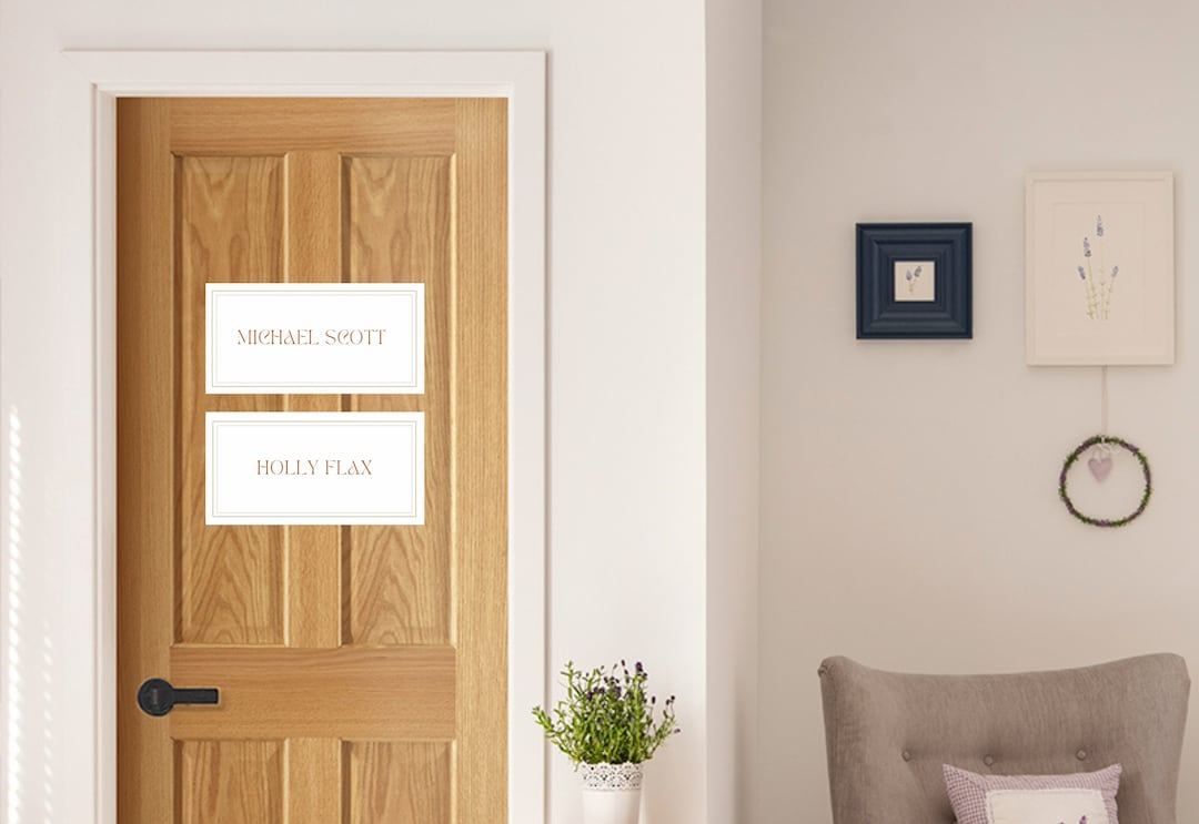 Name Signs Printable Template for Bedroom Assignments | Canva Editable ...