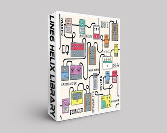 7,000プリセット LINE6 Helix-Helix LT-Helix RACK-Helix STADIUM-パッチトーンライブラリ