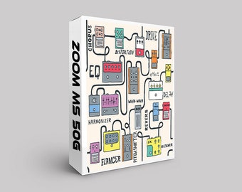 200 patchs ZOOM MS 50G multi-effets. Bibliothèque de préréglages de tonalité personnalisés