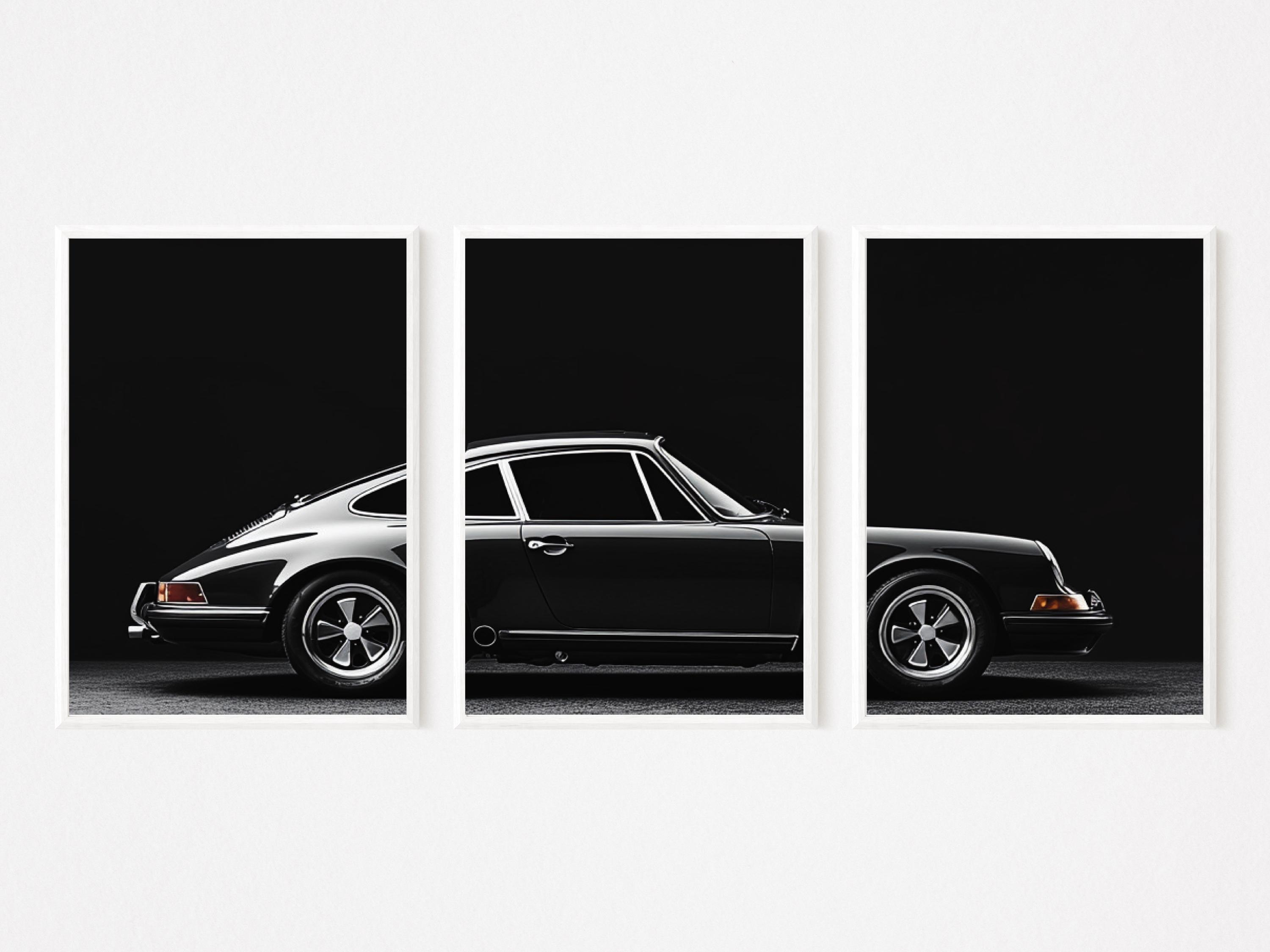Porsche 911 Triptych Wall Art - Classic Car Photography Print Set